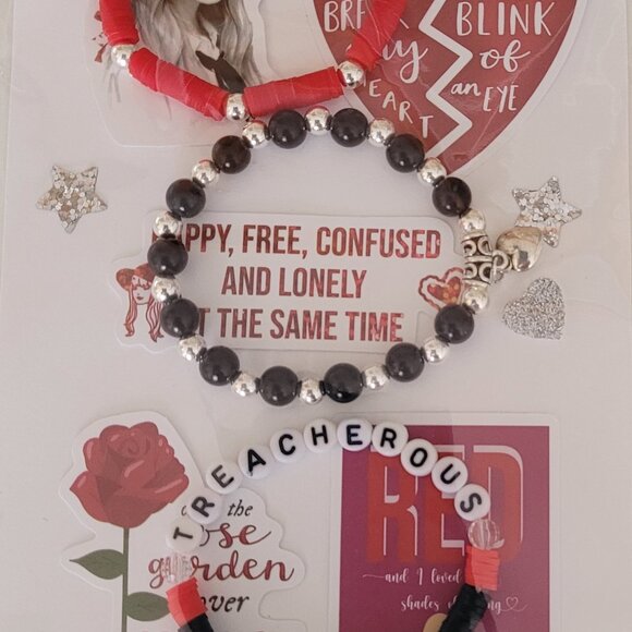 Taylor Swift Red Eras Inspired Deluxe Outfit Gift Package For Your 18 Inch Doll - Picture 5 of 7